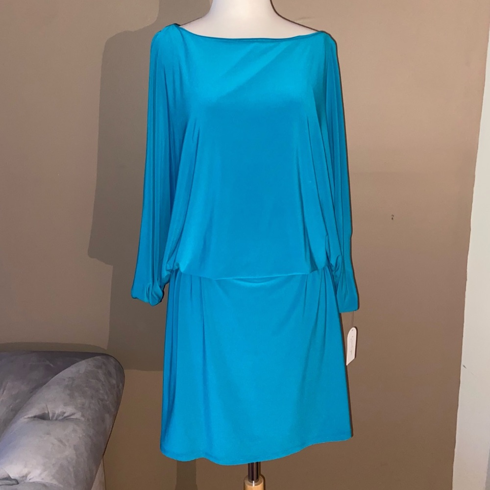 Jessica Simpson Blue Tie Dress
